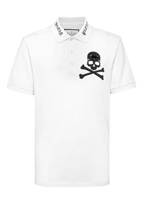 Philipp Plein Skull & Bones polo shirt - White