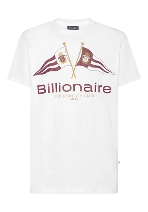 Billionaire Flags round-neck T-shirt - White