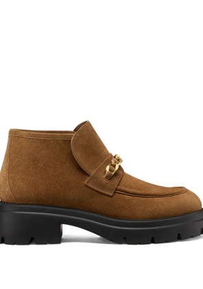 Stuart Weitzman Soluxe Husdon chain-detail boots - Brown