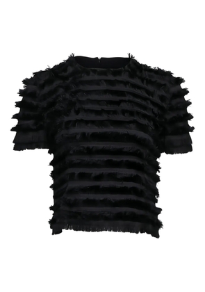 Akris Punto fringed blouse - Black
