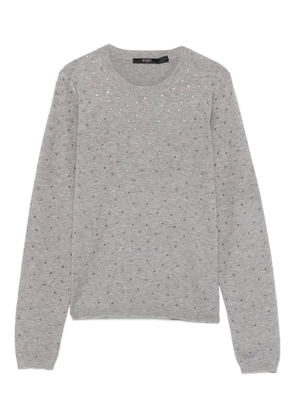 Seventy embellished round-neck sweater - Grey