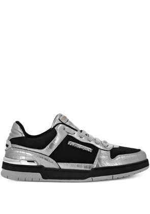 Plein Sport crocodile-effect panel sneakers - Black