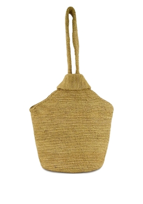 Sensi Studio straw pull-through shoulder bag - Neutrals