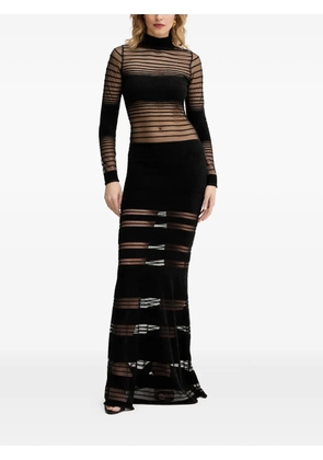 Retrofete Johanne striped maxi dress - Black