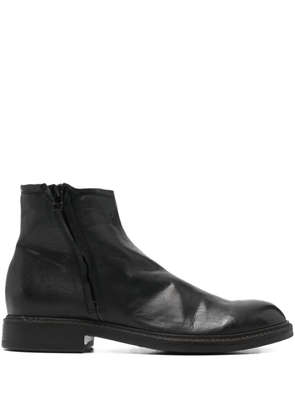 LeQarant zip leather boots - Black