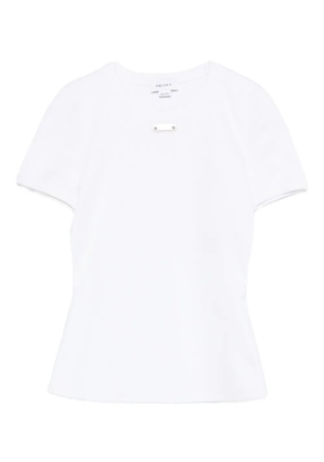 Alexander McQueen logo-plaque knitted top - White