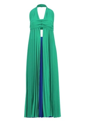 Zeus+Dione halterneck midi dress - Green