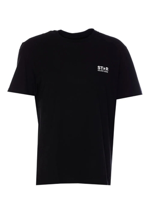 Golden Goose logo-lettering crew-neck t-shirt - Black