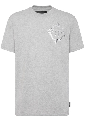 Philipp Plein Chrome logo-print T-shirt - Grey