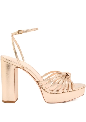 Loeffler Randall 120mm Rivka knot sandals - Gold