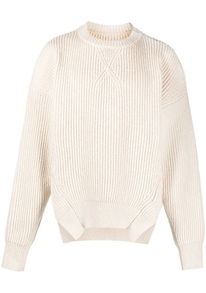Jil Sander ribbed knit jumper - Neutrals