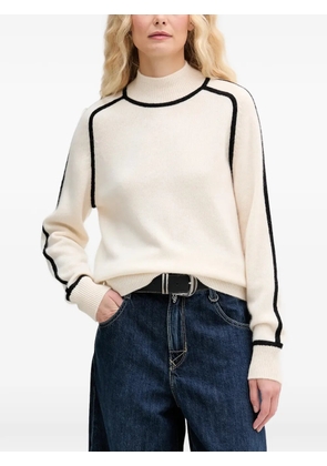 FROM FUTURE piped sweater - Neutrals