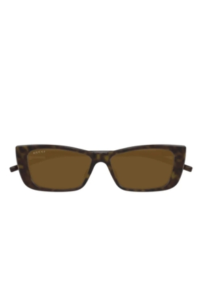 Gucci Eyewear rectangle-frame sunglasses - Brown