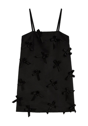 Jil Sander Duchess bow-embellished mini dress - Black