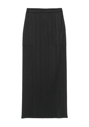 Pleats Please Issey Miyake pleated midi skirt - Black