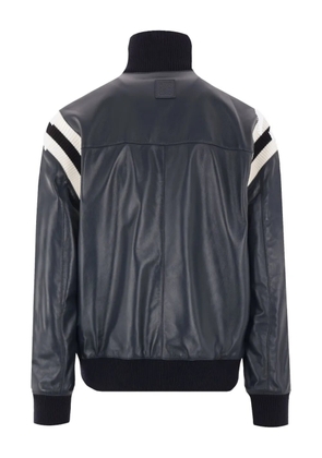LOEWE panelled leather jacket - Blue