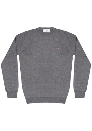 PELO FOUNDATION dog-appliqué jumper - Grey