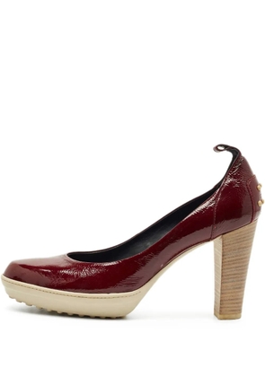 Tod's block-heel pumps - Red