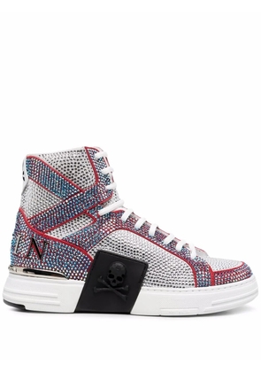 Philipp Plein Money high-top trainers - White