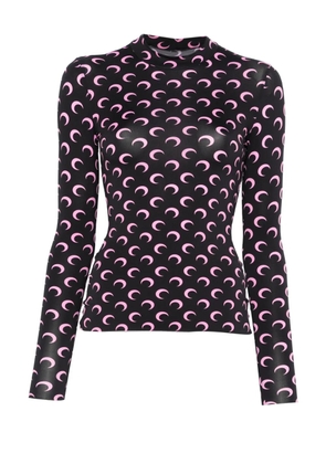 Marine Serre moon print top - Black