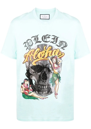Philipp Plein Hawaii short-sleeve T-shirt - Blue