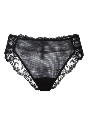 La Perla Floral Vibes medium brief - Black
