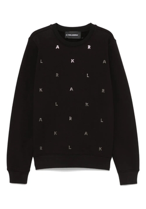Karl Lagerfeld logo-embellished sweatshirt - Black