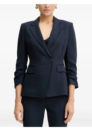 BOSS gathered-sleeves blazer - Blue