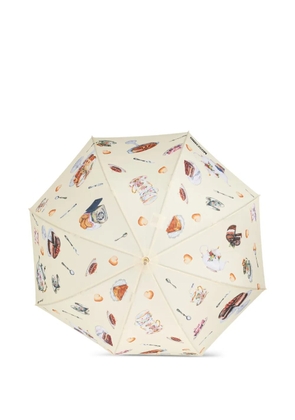 Moschino print umbrella - Neutrals