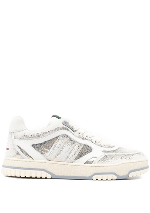 Gucci glitter stripe low-top sneakers - White