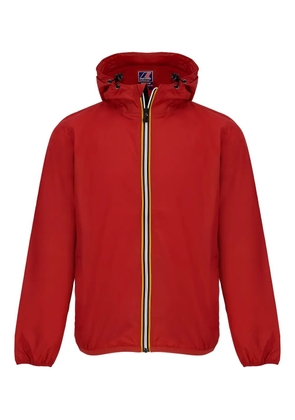 K-Way hooded zipped jacket - Red