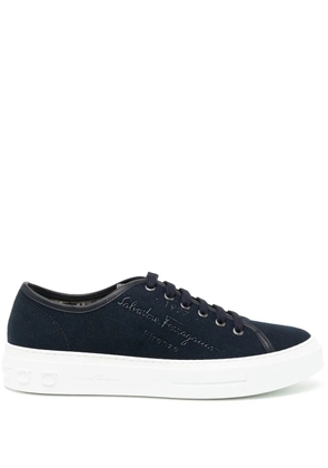 Ferragamo Borg logo-print sneakers - Blue