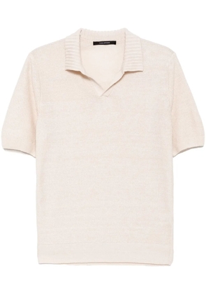 Tagliatore knitted polo shirt - Neutrals