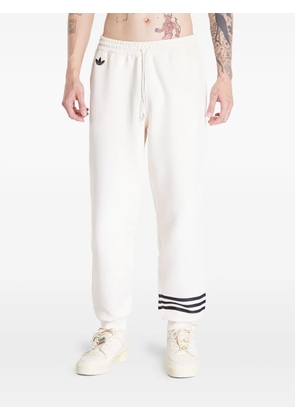 adidas elasticated-waistband track pants - White