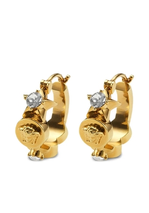 Versace medusa-embellishment hoop earrings - Gold