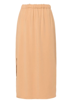Forte Forte elasticated-waistband midi skirt - Neutrals