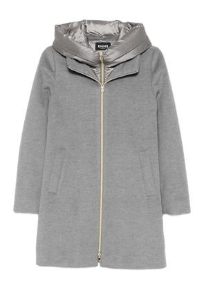 Marella Bacio hooded single-breasted coat - Grey