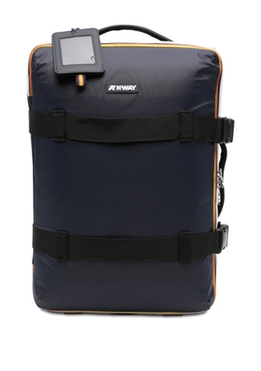 K-Way striped wheeled trolley - Blue