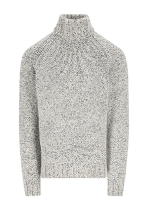 Zegna high-neck raglan-sleeve sweater - Grey