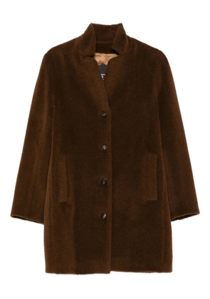 Rosso 35 button-fastening coat - Brown