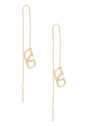 Valentino Garavani VLogo Signature drop earrings - Gold