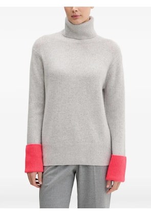 FROM FUTURE roll-neck ribbed sweater - Grey