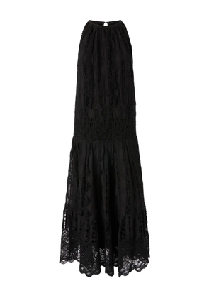 PINKO lace tiered dress - Black