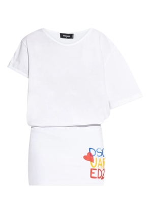 DSQUARED2 cotton t-shirt dress - White