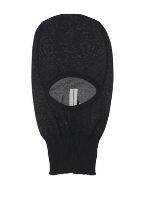 Rick Owens skull cashmere balaclava - Black