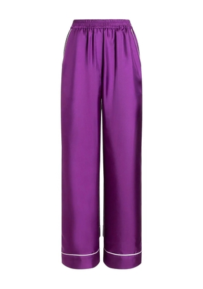 Dolce & Gabbana silk trousers - Purple