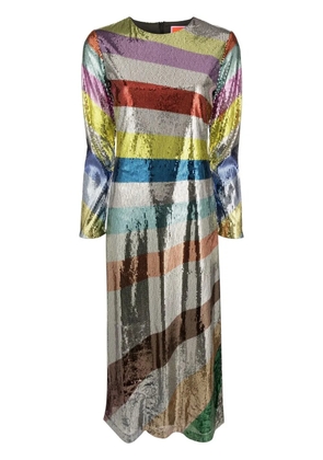 La DoubleJ Supremes Swing midi dress - Silver