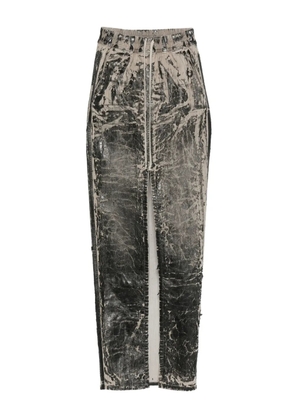 Rick Owens DRKSHDW drawstrings midi skirt - Black