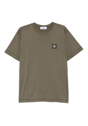 Stone Island Compass-patch cotton T-shirt - Green