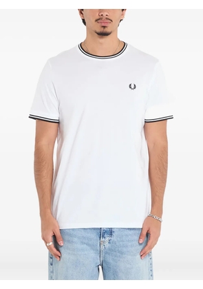 Fred Perry tipped twin cotton T-Shirt - White